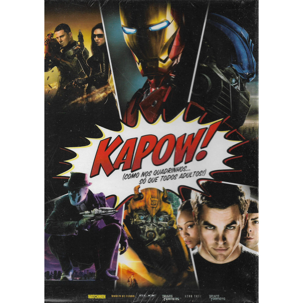 Kapow!: Como nos Quadrinhos... Só Que Todos Adultos! - Com os Filmes:  Watchmen - O Filme + G.I. Joe - A Origem de Cobra + Star Trek +  Transformers + Transformers -