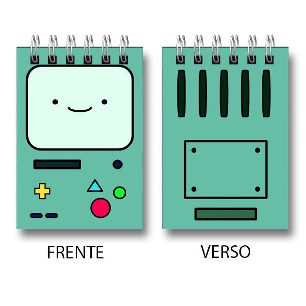 Quadro Be More Retro Beemo Hora de Aventura Adventure Time (Preta