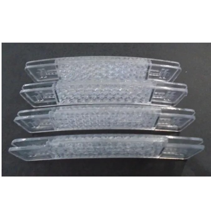 Refletor Meia Lua Para Raio De Bike Cristal ( 4 Peças).