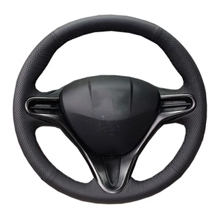 Capa De Volante Em Couro Artesanal Para De Bricolage Personalizada Compatível Honda Civic Old 2006-2011