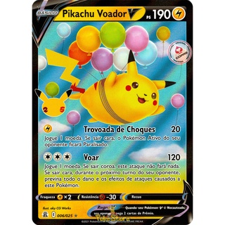 Carta Pokemon Pikachu V Português 43/185 ou Promo SWSH061 Card Original  Copag - Pronta Entrega - Escorrega o Preço