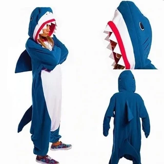 Unicórnio Pijama Kigurumi Cosplay Tubarão Shark