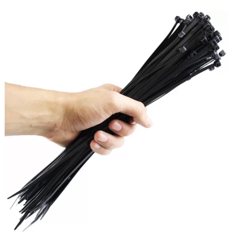 Abraçadeira Grande Lacre, enforca gato nylon preto 30cm 15pcs | Shopee ...