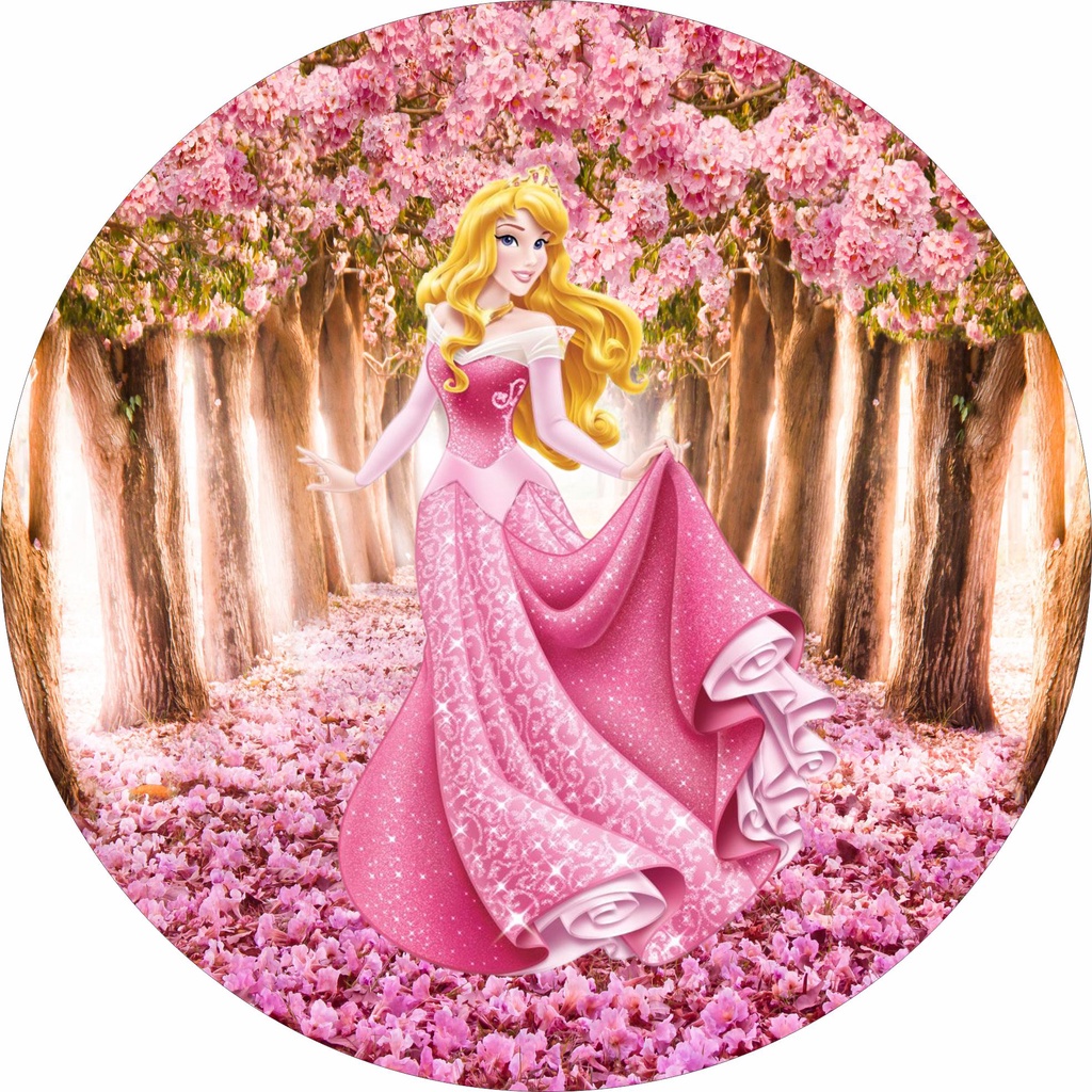 Bela adormecida (Princesa Aurora) - Arte Redonda Digital