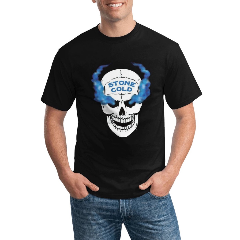 Camiseta Gildan Wwe Stone Cold Steve Austin O Que Retro Várias Cores Disponíveis