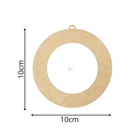 Guirlanda lisa mdf - 10/20/25/30/35/40/45/50/60cm diâmetro