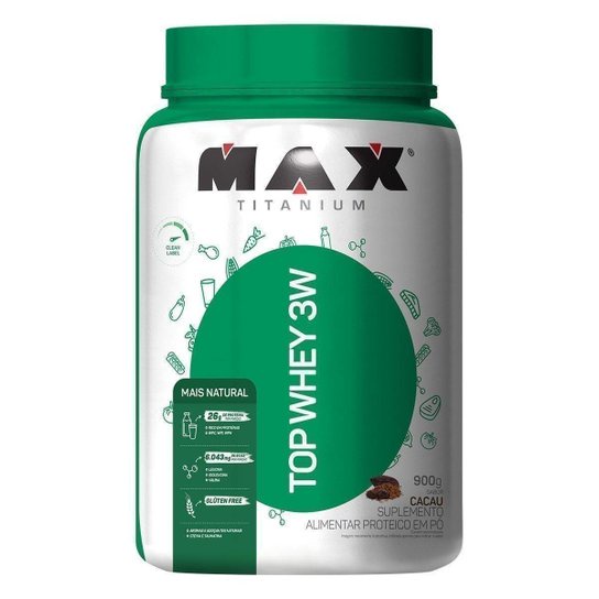 Top Whey 3W 900g + Natural – Max Titanium