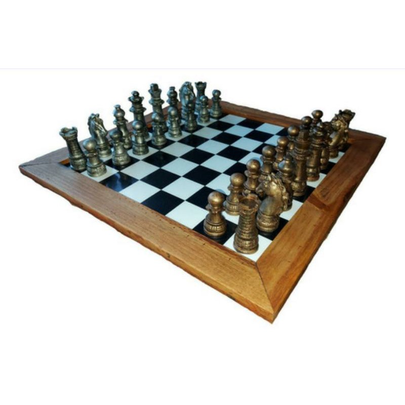 Xadrez - Jogo completo com tabuleiro 32 peças - Plaspolo