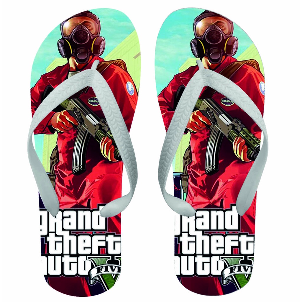 Chinelo estampado GTA 5 | Shopee Brasil