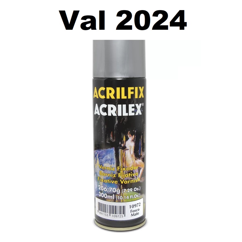 Verniz Spray Fosco Acrilfix Original Acrilex Fixador - 300 Ml