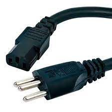 Cabo de Força Pc Ac Fonte Tripolar 3x2,50mm Plugue 20 Amperes 1,80 metros