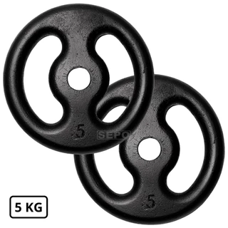 Anilha de Ferro Fundido Vasada Pintada - 5 Kg
