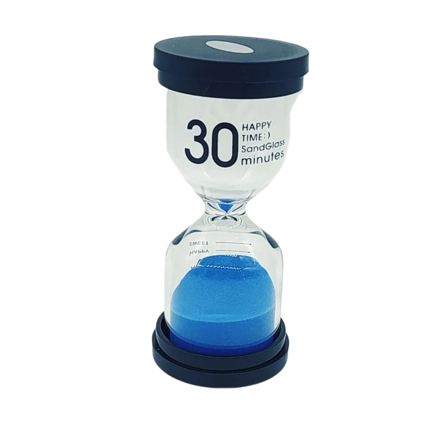 Ampulheta 30 Minutos Areia Azul Decoração Retro
