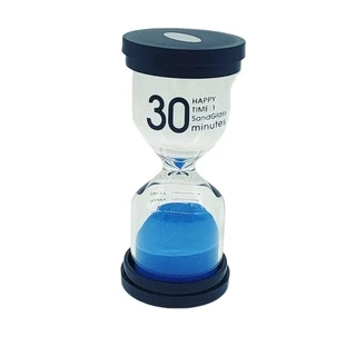 Ampulheta 30 Minutos Areia Azul Decoração Retro
