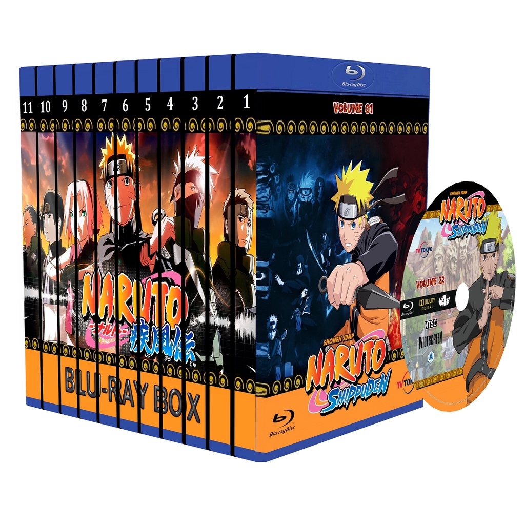 Blu-ray Naruto Clássico - Série completa com dublagem.