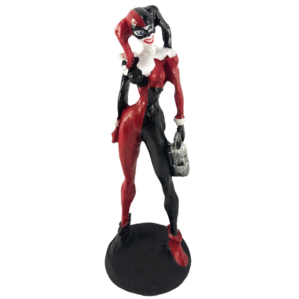 Boneco Arlequina 16cm em resina DC