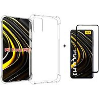 kit Capa Anti Iimpacto Xiaomi Poco M3 + Película De Vidro 3d