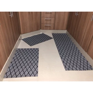Kit tapete 3 peças para cozinha, Capachos e Passadeira, entrada de porta, beira cama, tecido firme e resistente.