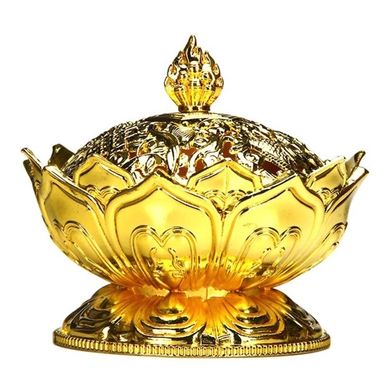 wugongshan 3 Pezzi Porta Bastoncini di Incenso Loto, Lotus Portaincenso per Bastoncini, Porta Incenso per Bastoncini, Bruciatore Incenso Loto Cono 6 Fori, Bruciatore Lotus, Raccoglitori di Cenere