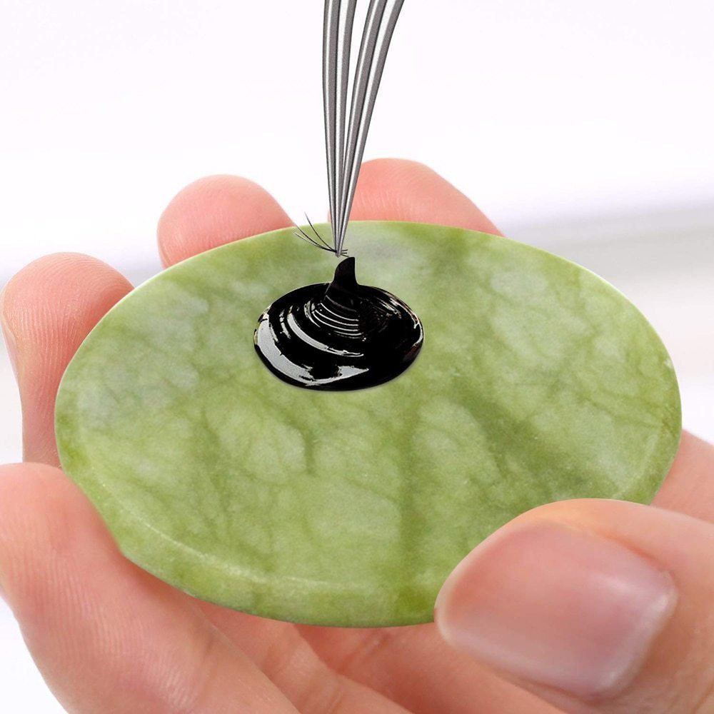 Pedra Jade Para Cola De Alongamento De Cilios