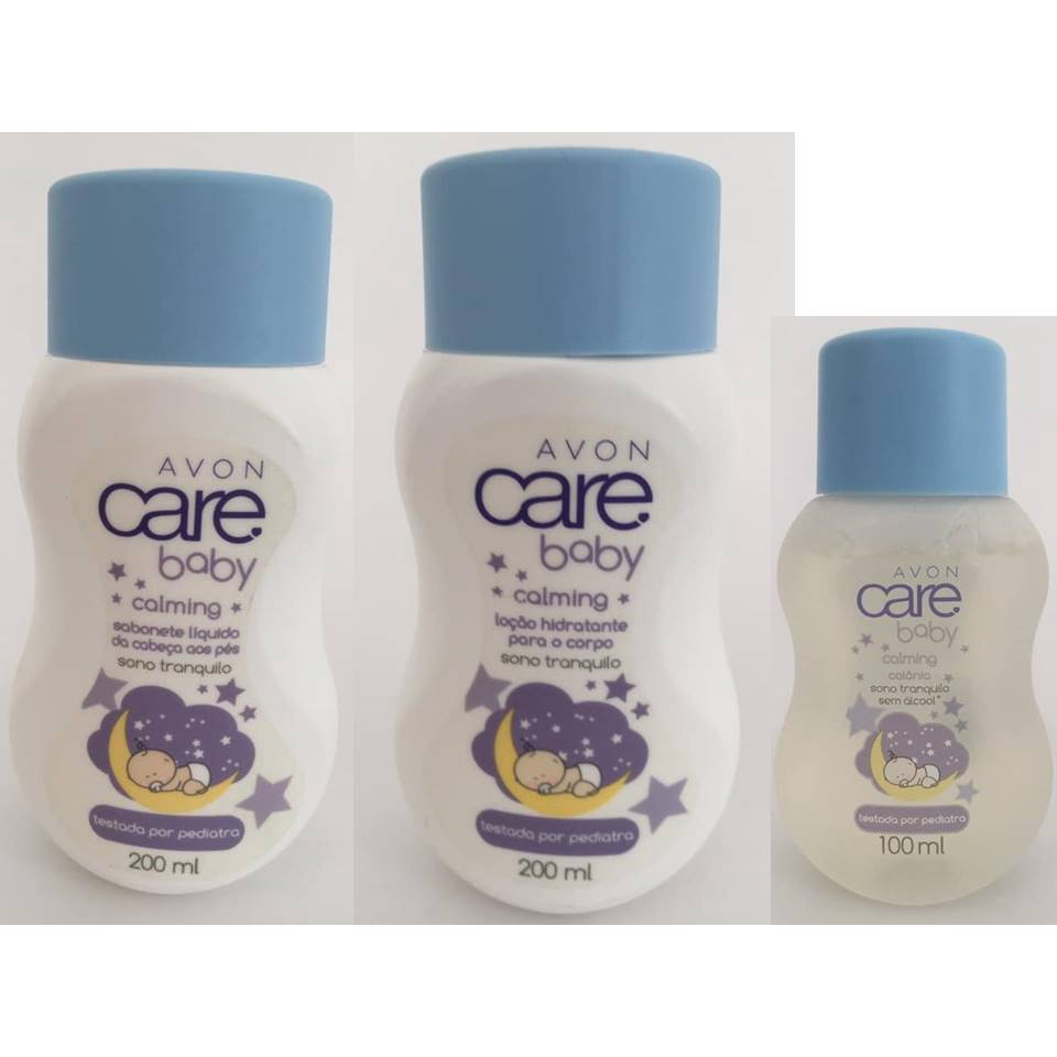 Care Baby Calming Avon Kit Sabonete Liquido Lo O Hidratante Para O