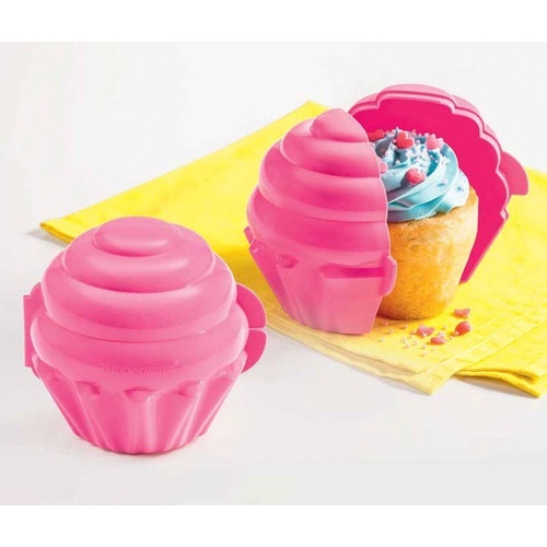 TUPPERWARE CUPCAKE ROSA - Não é Pote é Tupperware - melhor loja do