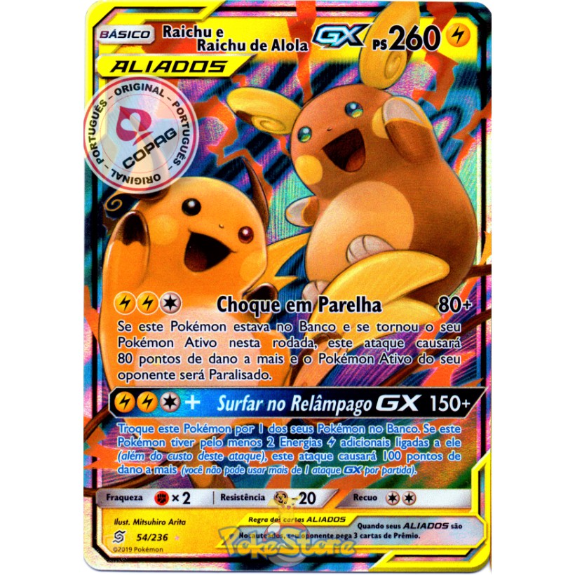 Pokemon Cartas Originais GX e outros tipos em Português