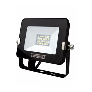 Refletor Taschibra Slim Led 20W RGB C/ Controle Remoto Bivolt Preto