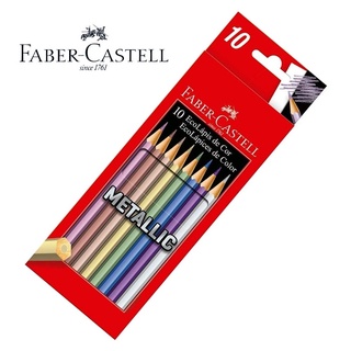 Lapis De Cor Faber Castell 10 Cores Metalic