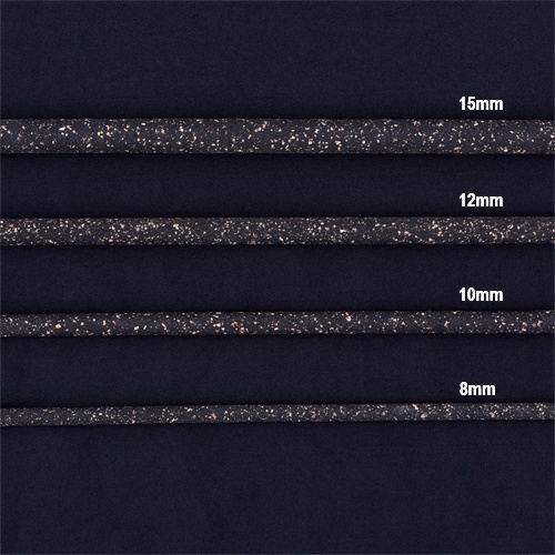 Kit 3 Poleiros Cortiça Preta - 8 mm - 22,5 cm