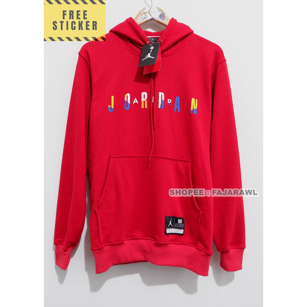 Moletom jordan hot sale vermelho