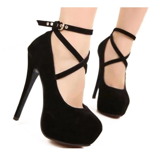 Sapato preto feminino salto sales alto