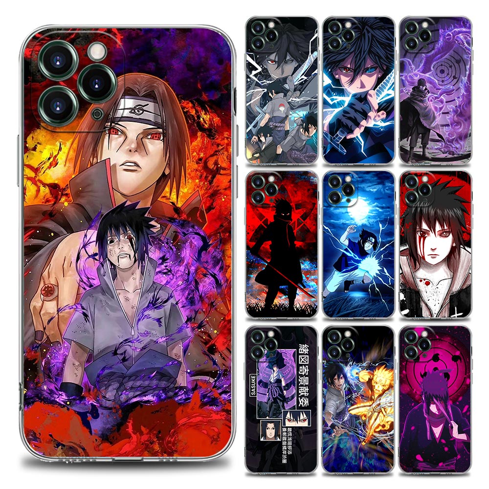 Iphone 14 pro max caso sasuke sakura folha macia aldeia brinquedos  transparente ninja naruto 13 12 11 x xr xs8 7plus/caso anime silicone -  AliExpress