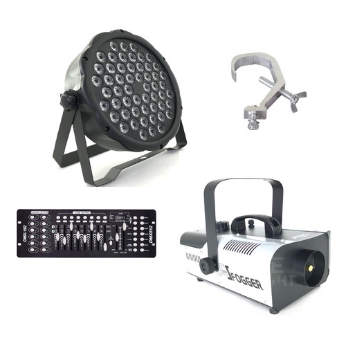 Luce Palco LED 54x3W NMLLTB - Effetti RGBW, DMX 512, Controllo Audio Per Feste E DJ Set