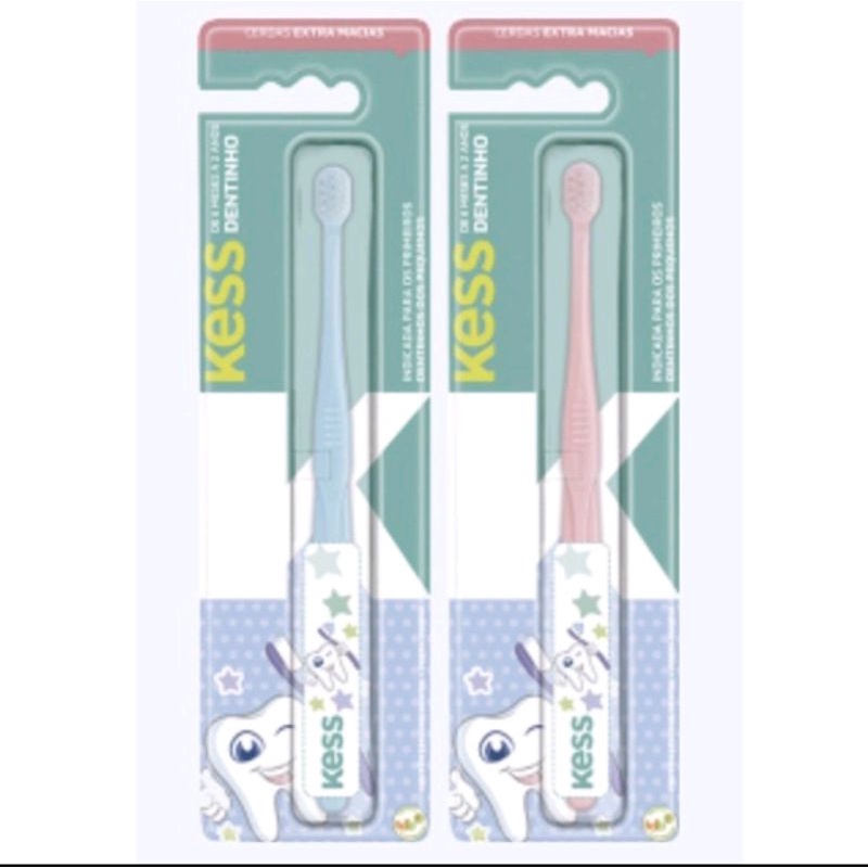 Escova Dental Infantil escova de dente bebê baby dentinho a partir de 6 meses.