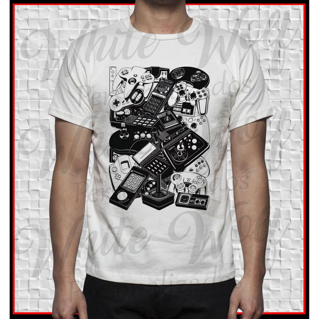 Camisa de jogo arte Joysticks personalizada | Shopee Brasil