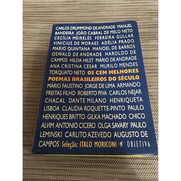 Os Cem Melhores Poemas Brasileiros Do Século | Shopee Brasil