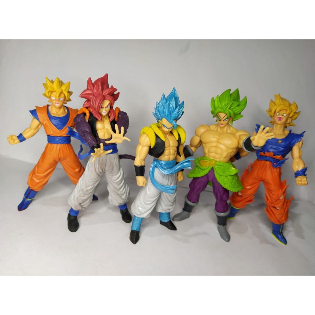 Boneco Goku ssj Blue Super Sayajin Dragon Ball Super Action colecionador  Edição Especial