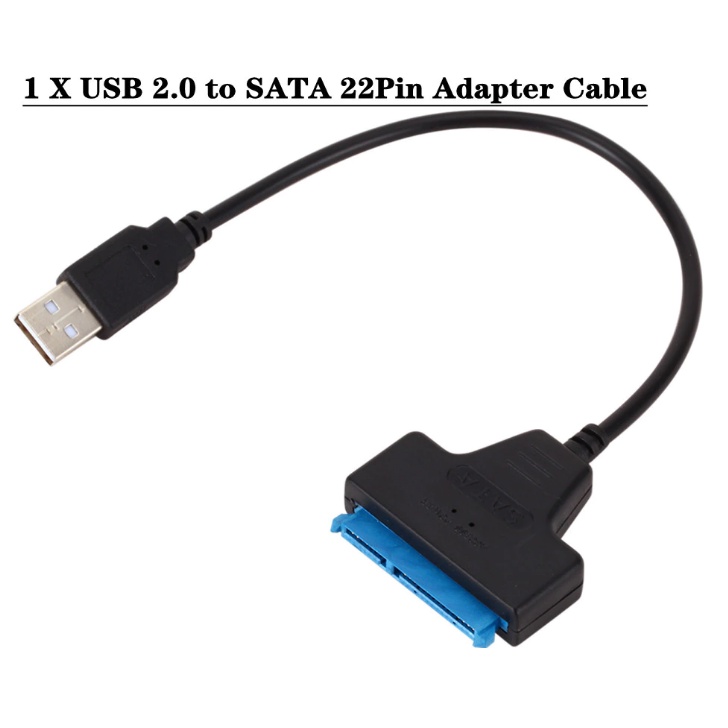 CABO USB2.0 ADAPTADOR PARA HD E SSD USB/SATA Suporte 2.5 ssd /hd Disco Rígido