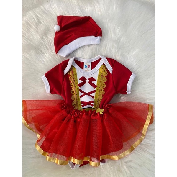 Roupa de natal para best sale bebe menina