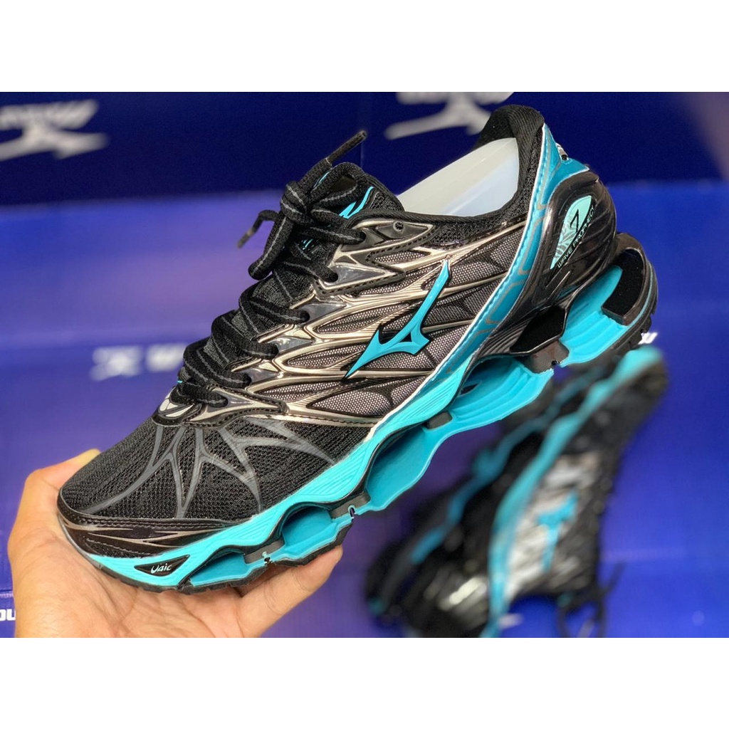 Mizuno wave prophecy 7 - cinza e clearance azul