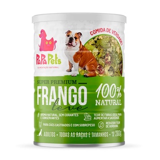 Alimento Natural Papapets Frango Leve Cães Adultos - 280g