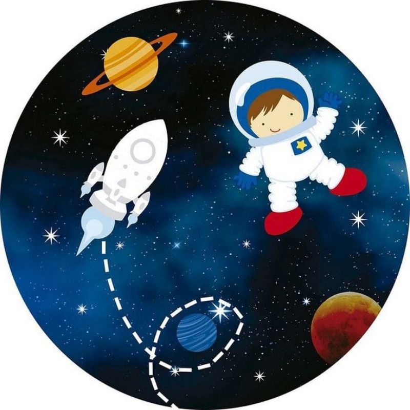 Adesivo infantil astronautas