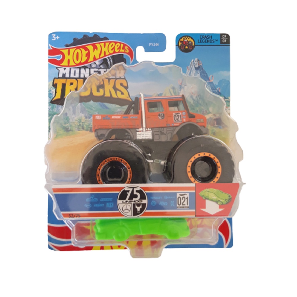 Carrinho Hot Wheels Monster Trucks Mercedes-Benz Unimog 1:64