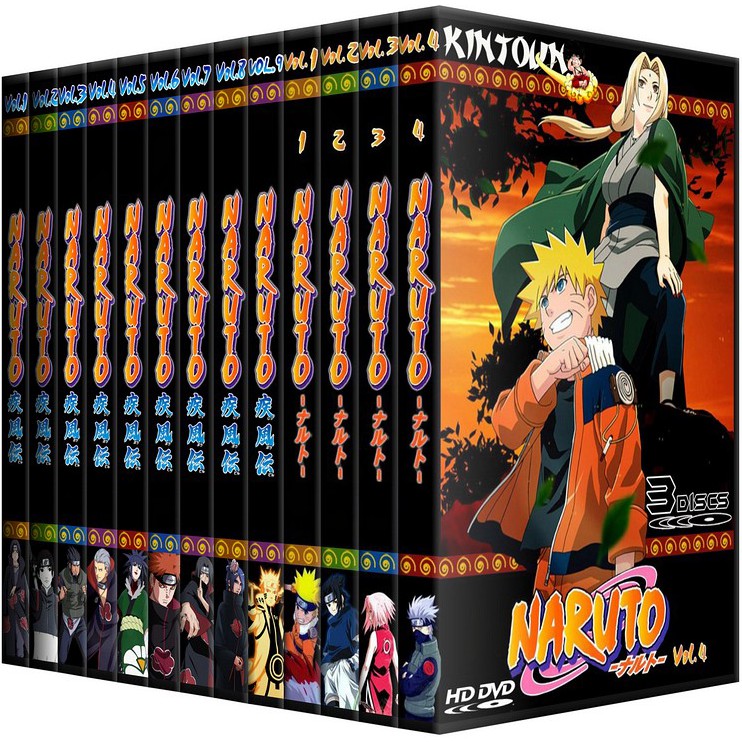 Naruto Shippuden - Box 1 com 5 DVDs - Novo Lacrado