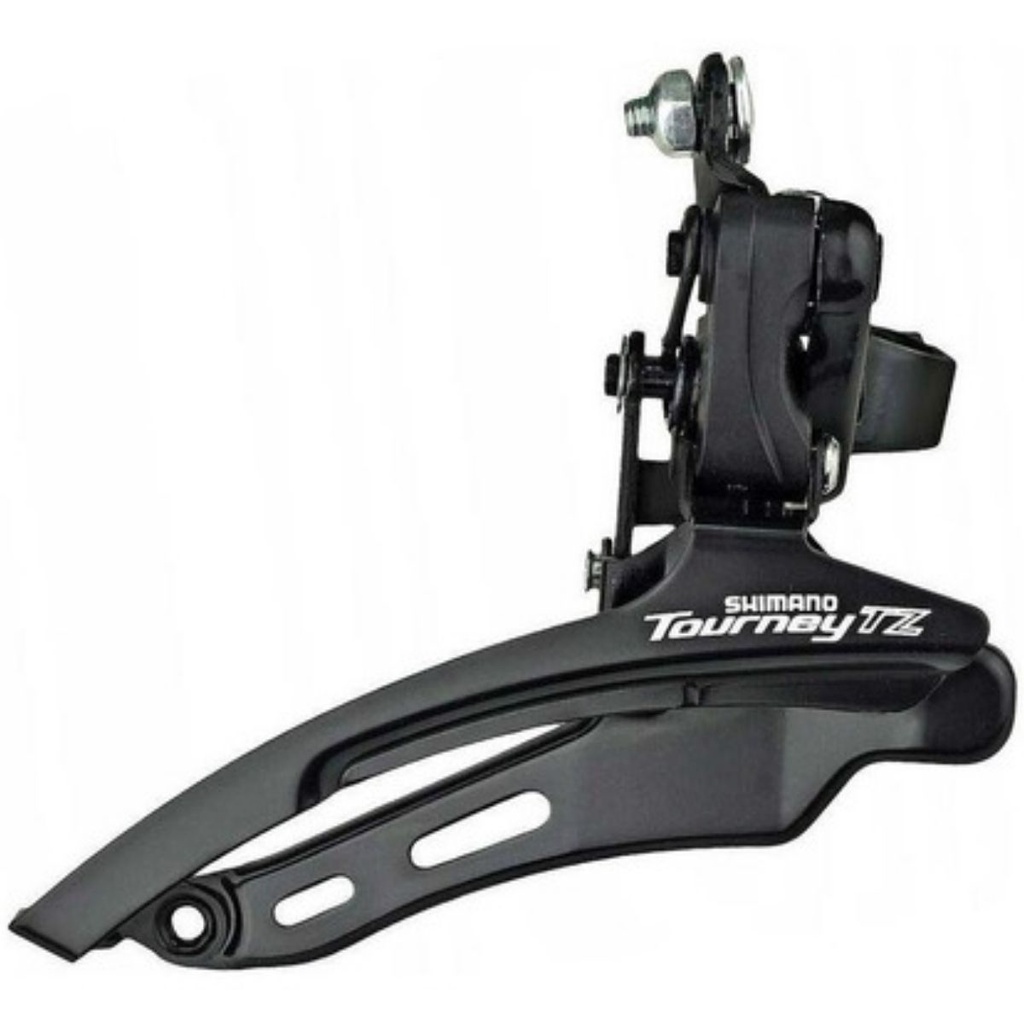 Cambio Dianteiro Shimano Mtb Tz500 31,8 Over Reduzido Preto Coroas
