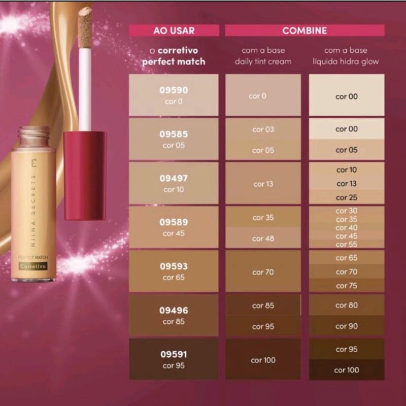Corretivo Perfect Match Niina Secrets 10ml Eudora | Shopee Brasil