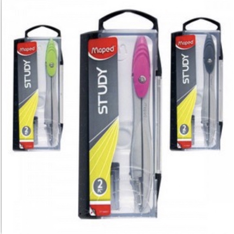 COMPASSO ESCOLAR STUDY 2 PECAS - UN - MAPED | Shopee Brasil
