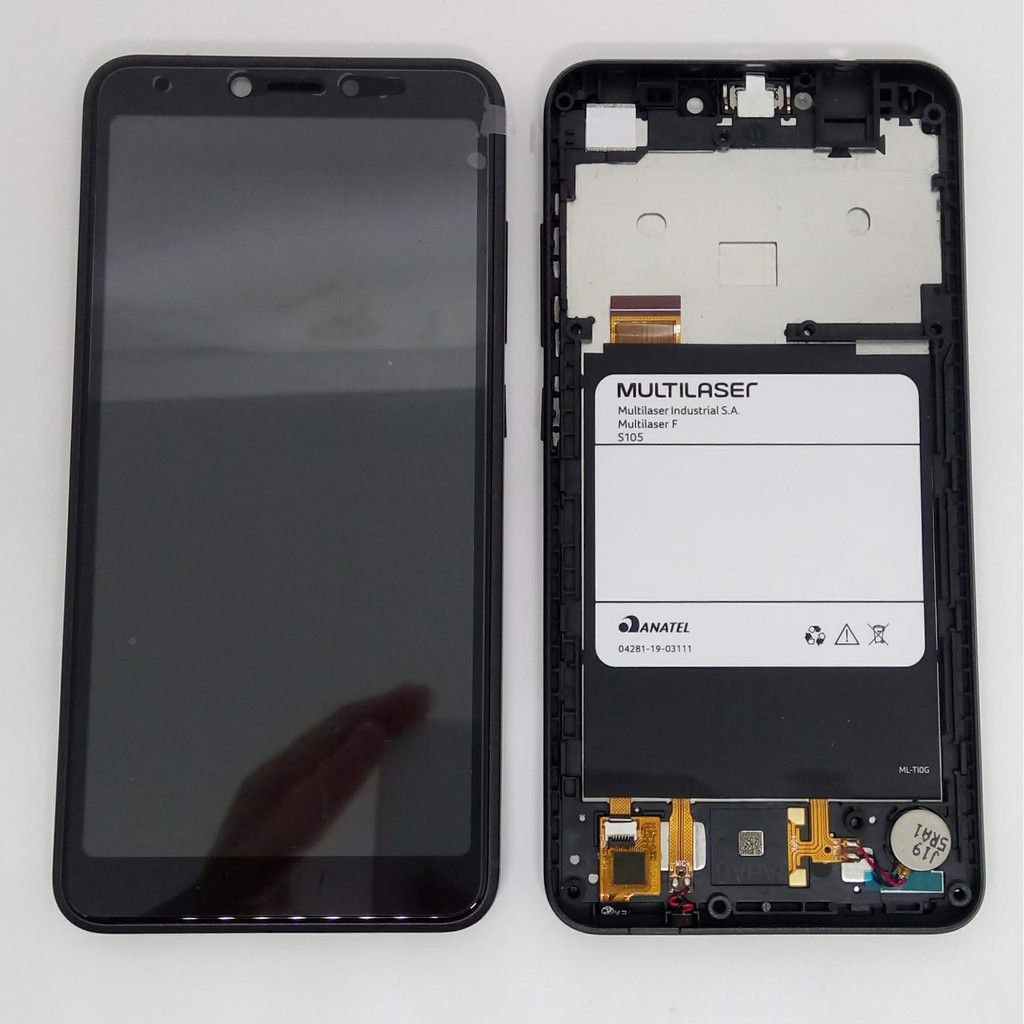 Kit Tela Multilaser F S105 Frontal Touch Lcd Display Aro