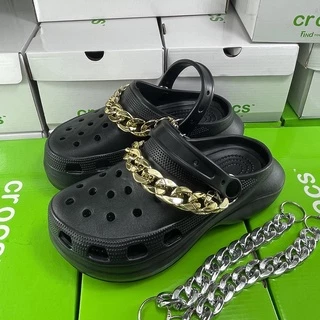 1 Par De Corrente Em Ouro JIBBITZ Para CROCS (2 Pçs)